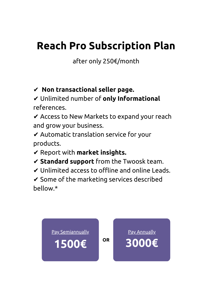 Growth Pro Subscription Plan